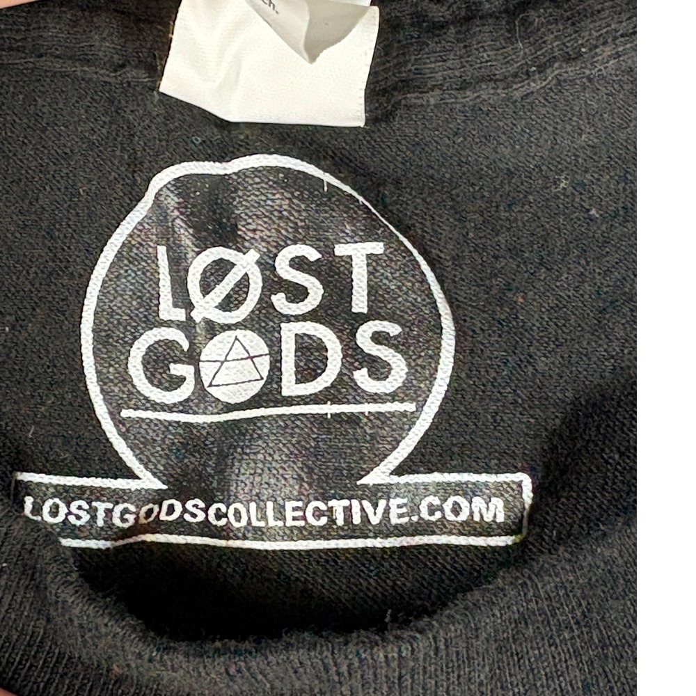 Lost Gods How I Cut Carbs Pizza Cutter Graphic T-Shirt Black Small S Cotton - Picture 3 of 5